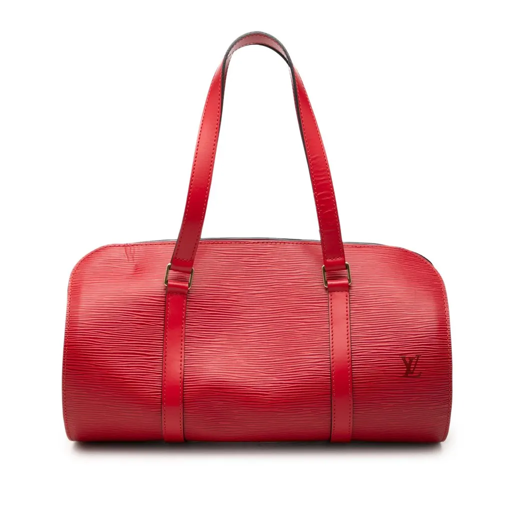Louis Vuitton Epi Soufflot Red Leather Very good - Front View