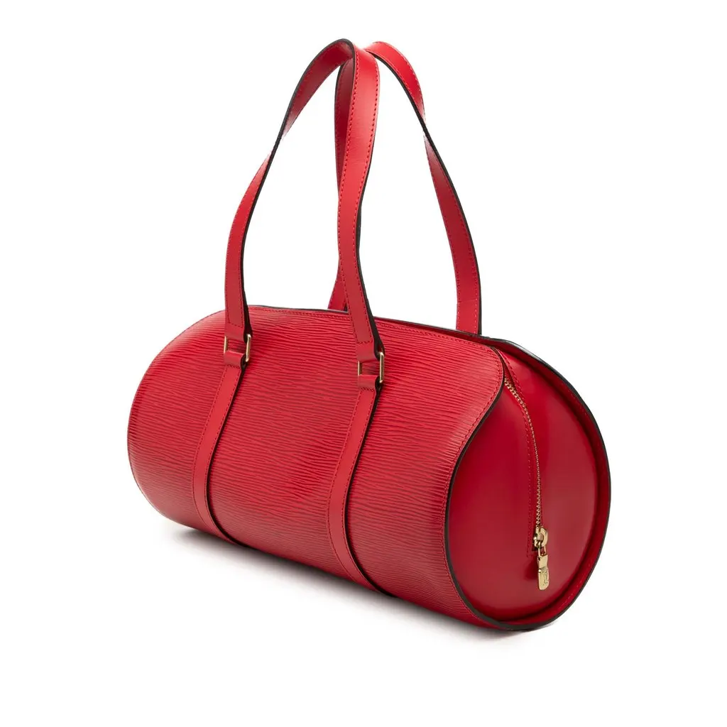 Louis Vuitton Epi Soufflot Red Leather Very good - Back View