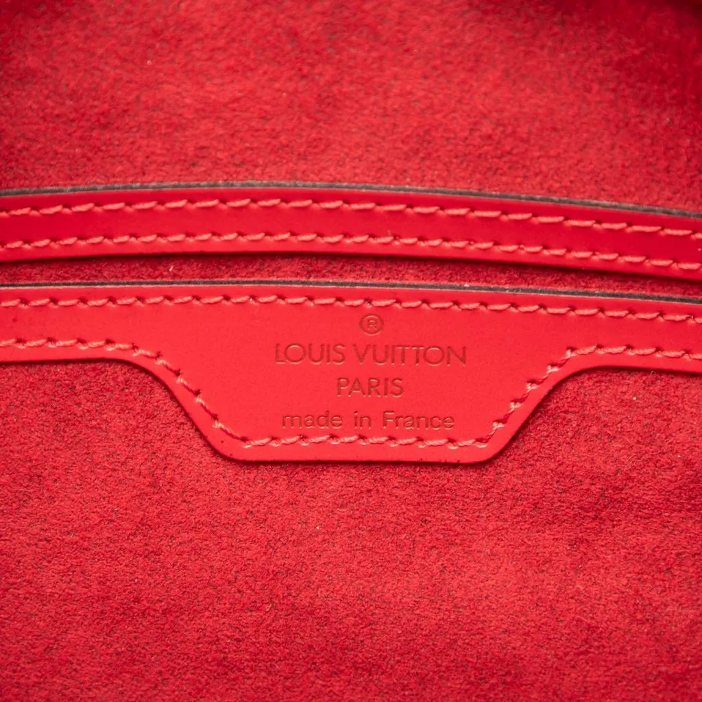 Louis Vuitton Epi Soufflot Red Leather Very good - Box View