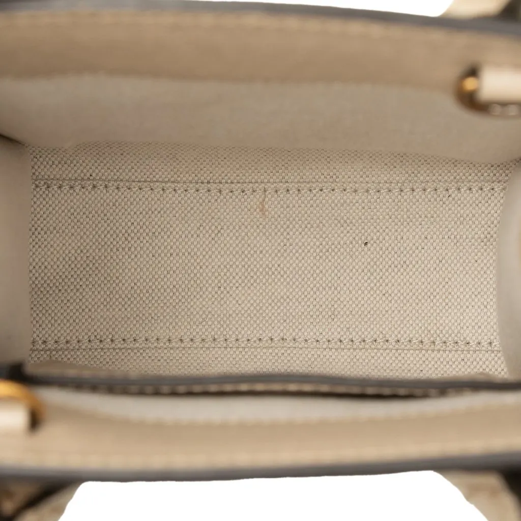 Gucci Mini GG Supreme Interlocking G Satchel Beige Very good - Model View