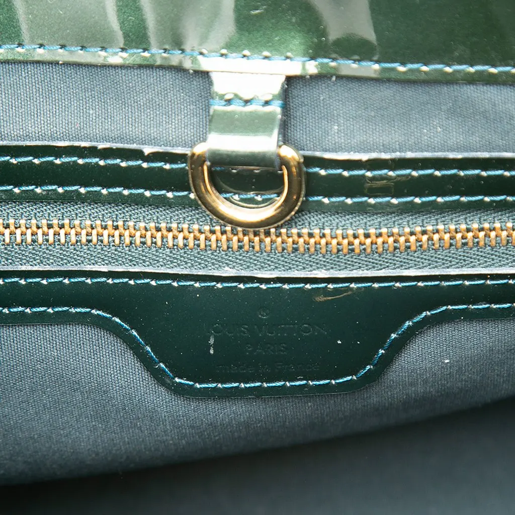 Louis Vuitton Monogram Vernis Wilshire PM Green Leather Very good - Box View