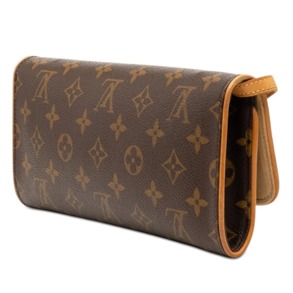 Louis Vuitton Monogram Pochette Twin GM Brown Very good - Back View