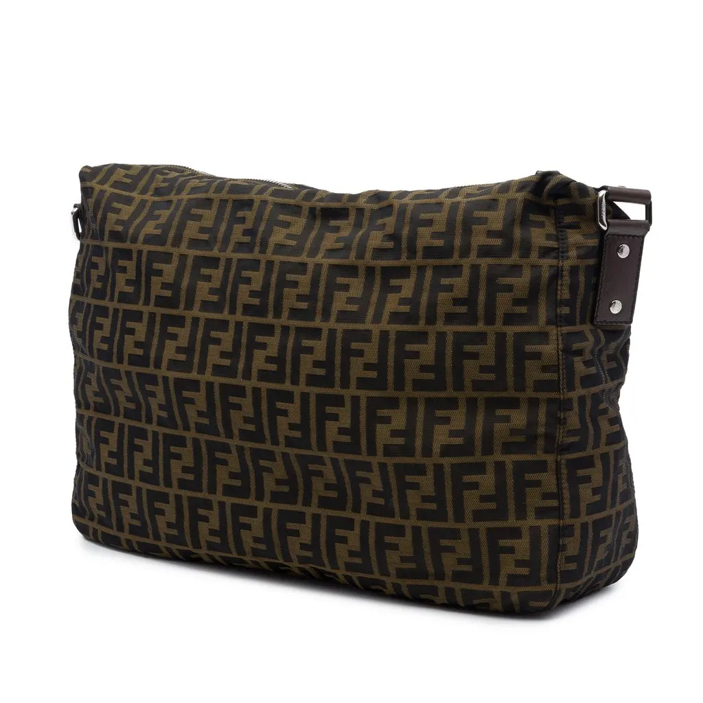 Fendi Zucca Canvas Crossbody Brown Very good - Back View