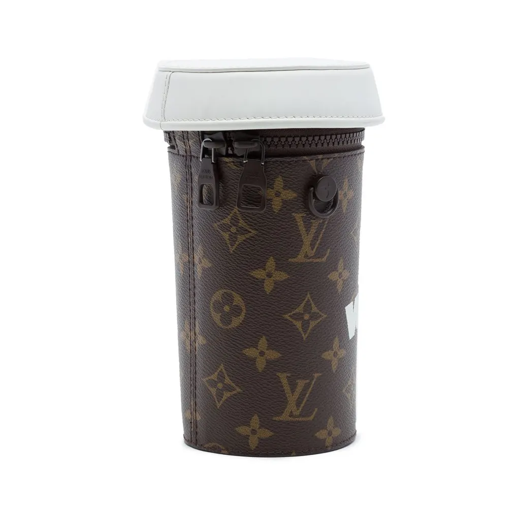 Louis Vuitton Monogram Coffee Cup Pouch Brown Very good - Back View