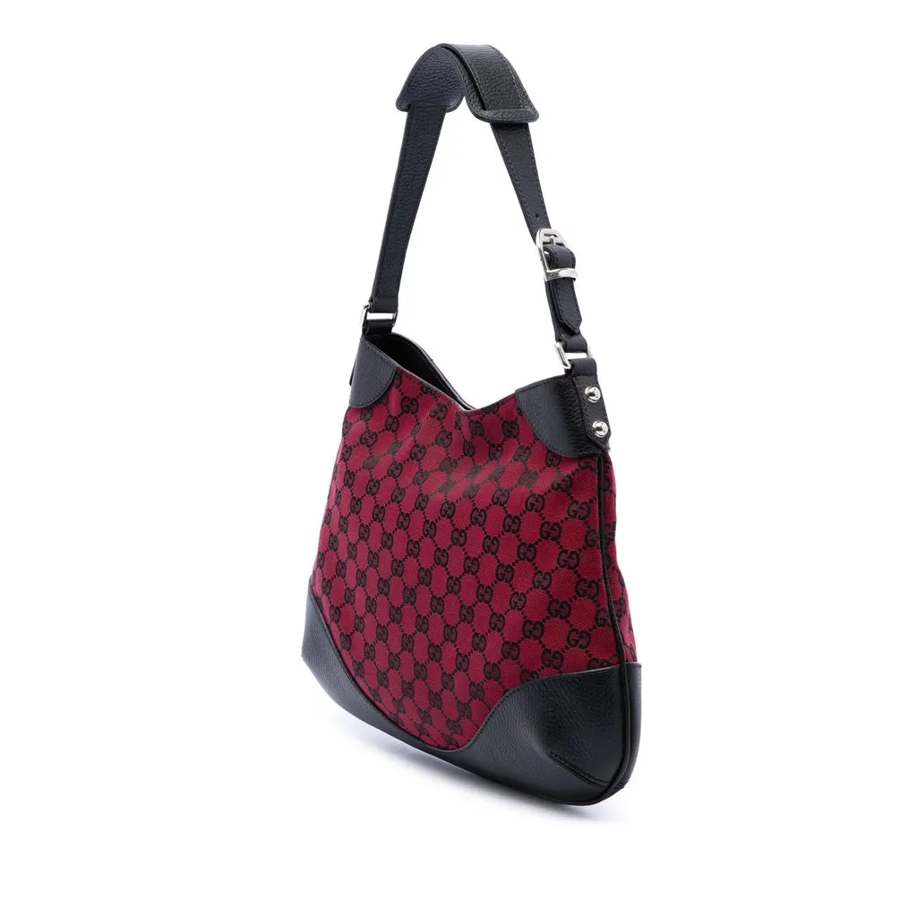 Gucci GG Canvas Hobo Red Very good - Back View