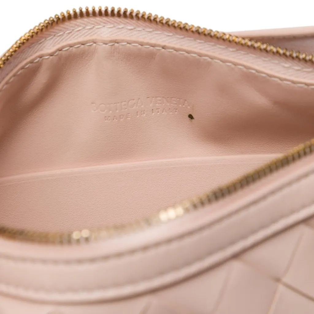 Bottega Veneta Mini Nappa Intrecciato Sunrise Hobo Pink Leather Good - Box View