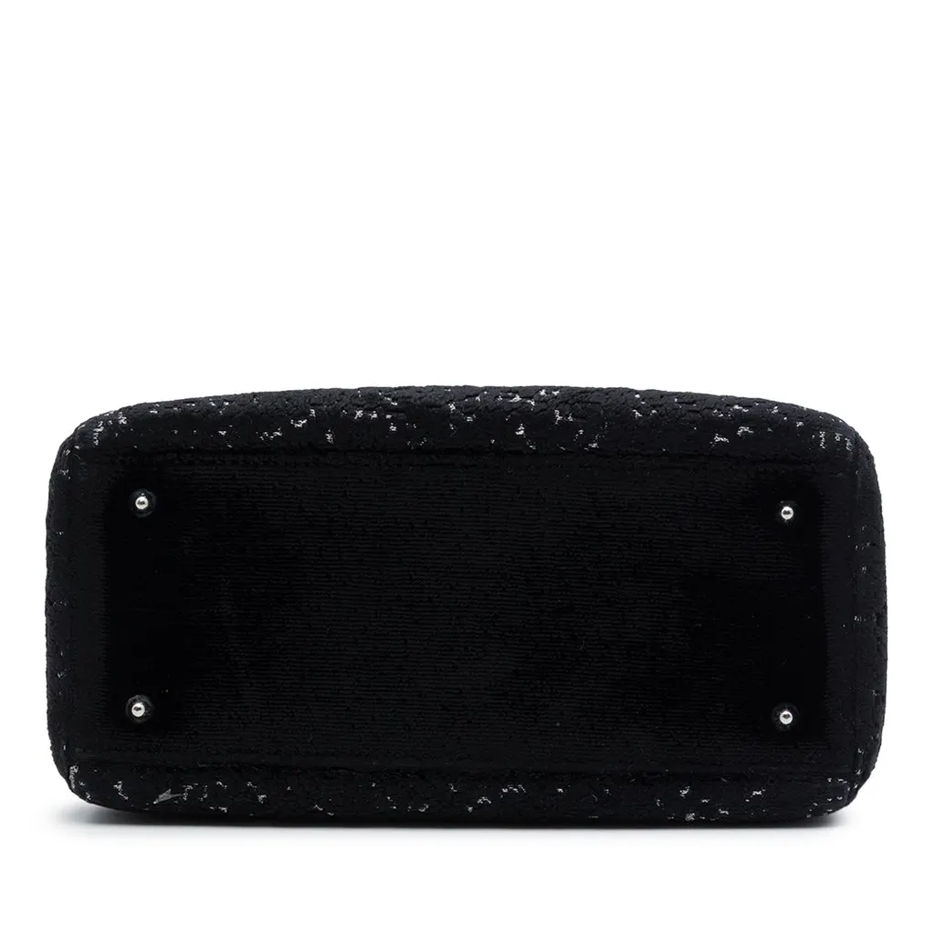 Dior Medium Fabric Lame Lady Dior Black Very good - Inside View