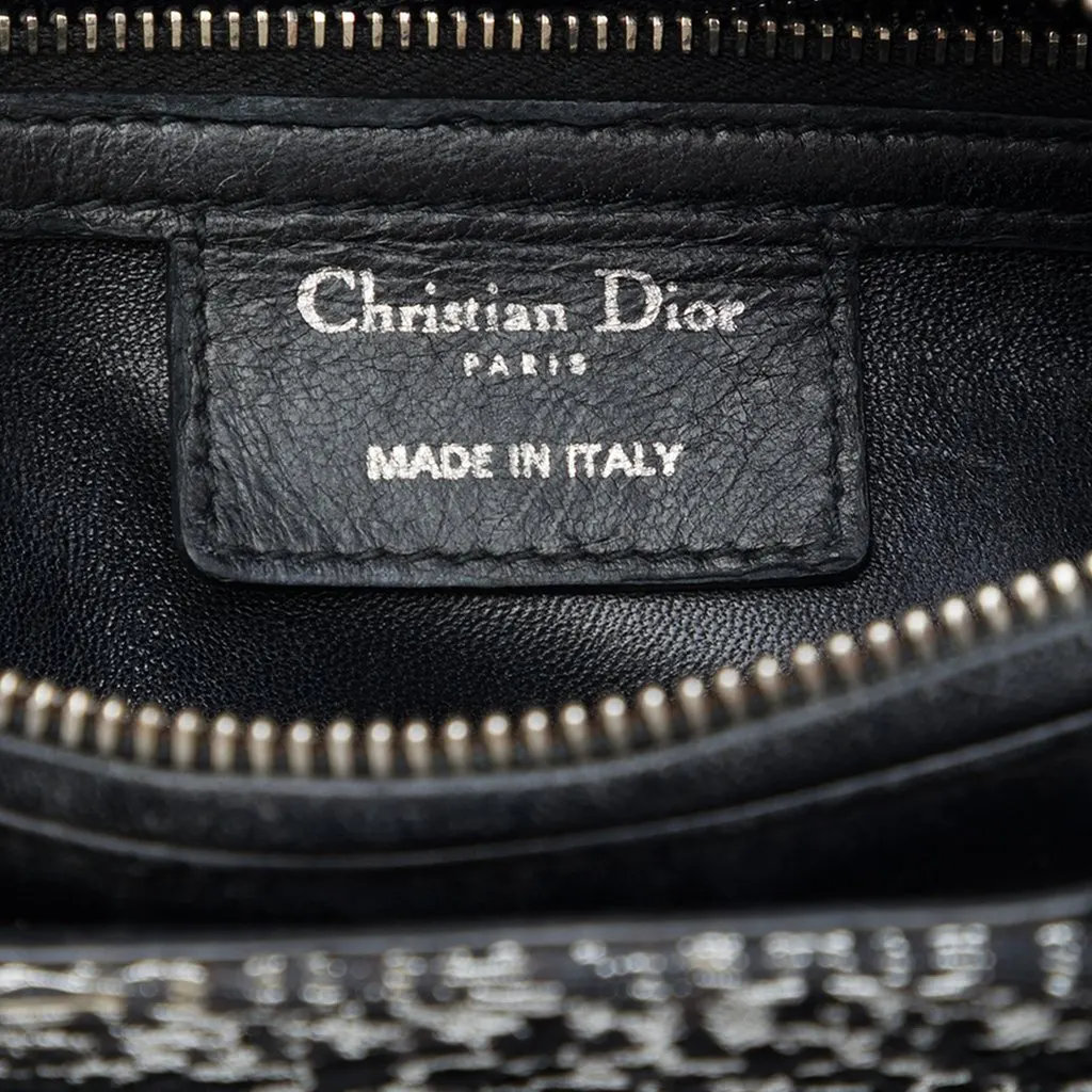 Dior Medium Fabric Lame Lady Dior Black Very good - Box View