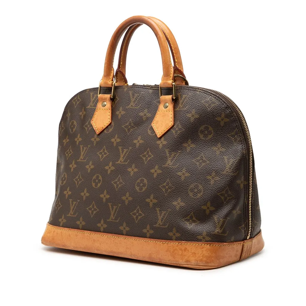 Louis Vuitton Monogram Alma PM Brown Very good - Back View