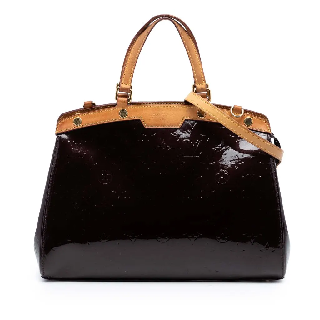 Louis Vuitton Monogram Vernis Brea MM Purple Leather Very good - Front View
