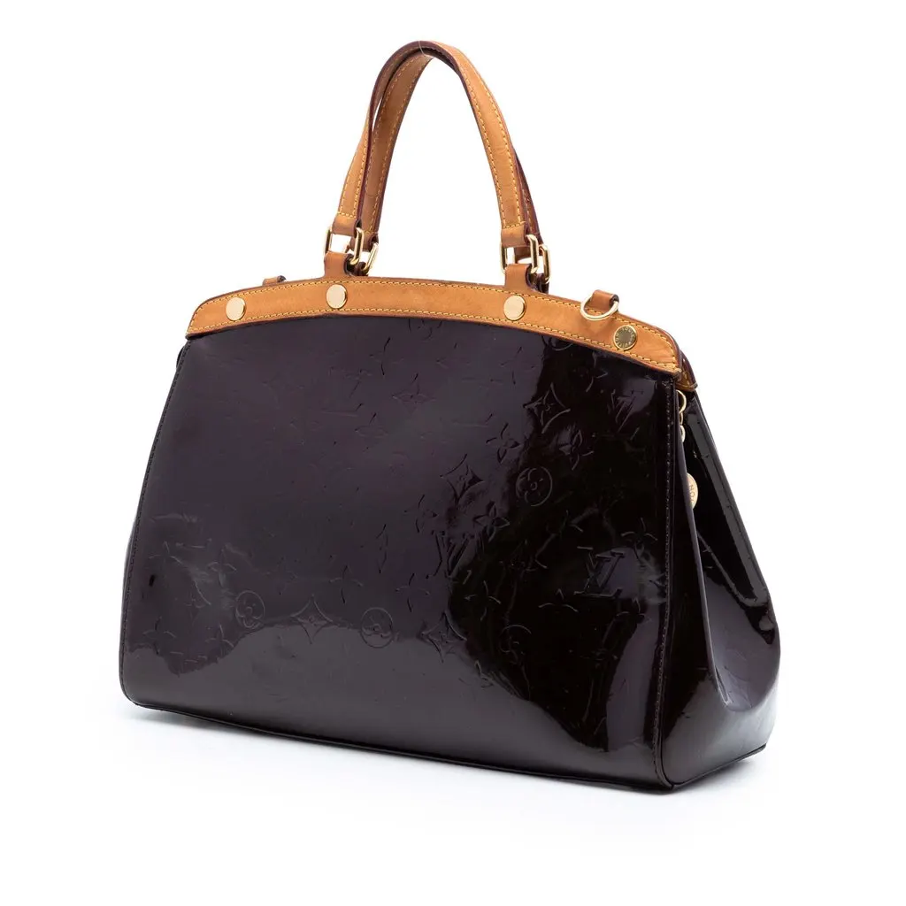 Louis Vuitton Monogram Vernis Brea MM Purple Leather Very good - Back View