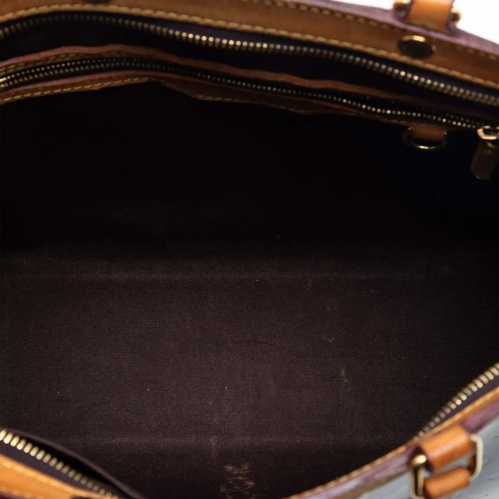 Louis Vuitton Monogram Vernis Brea MM Purple Leather Very good - Model View