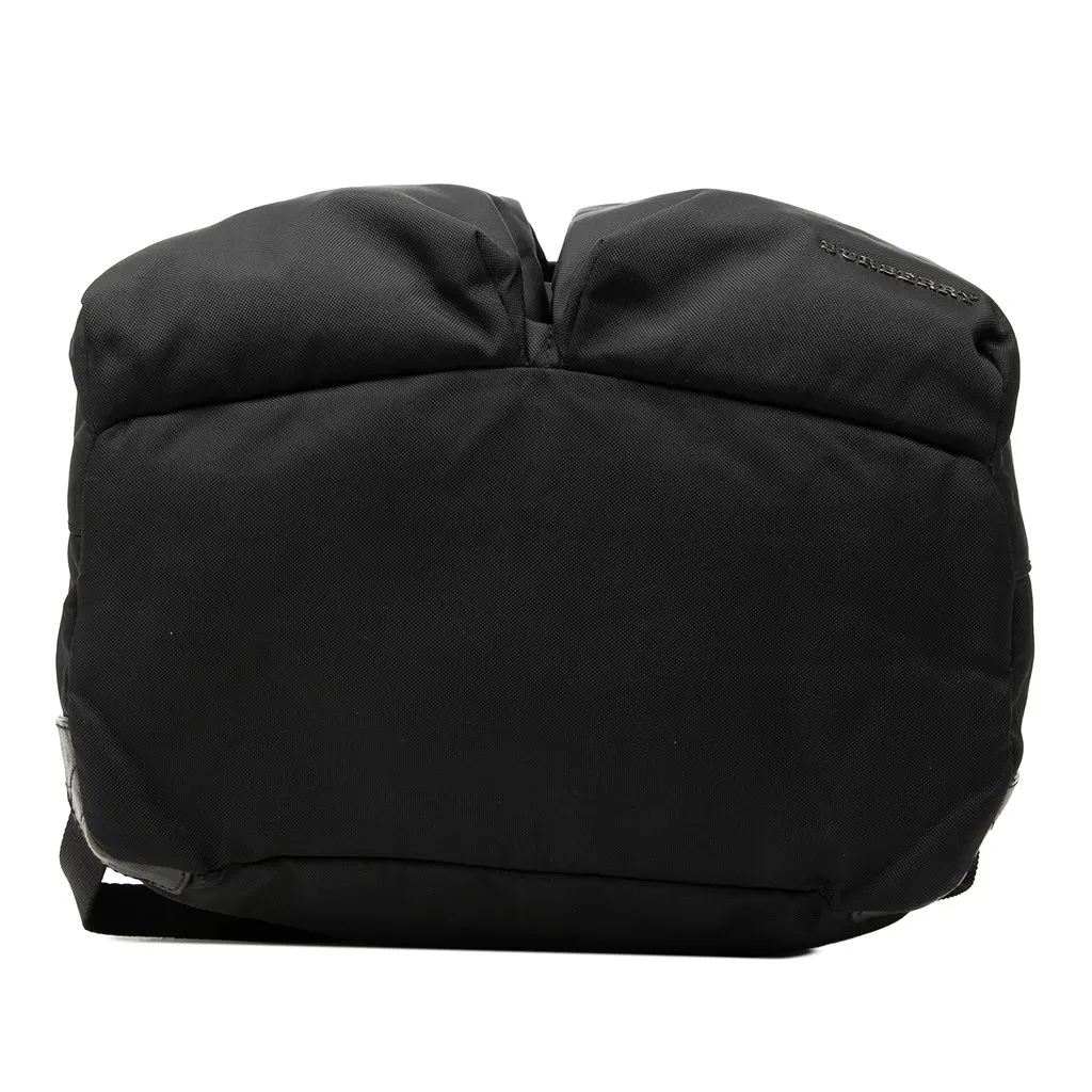 Burberry Leather Trimmed Nylon Backpack Black Very good - Inside View