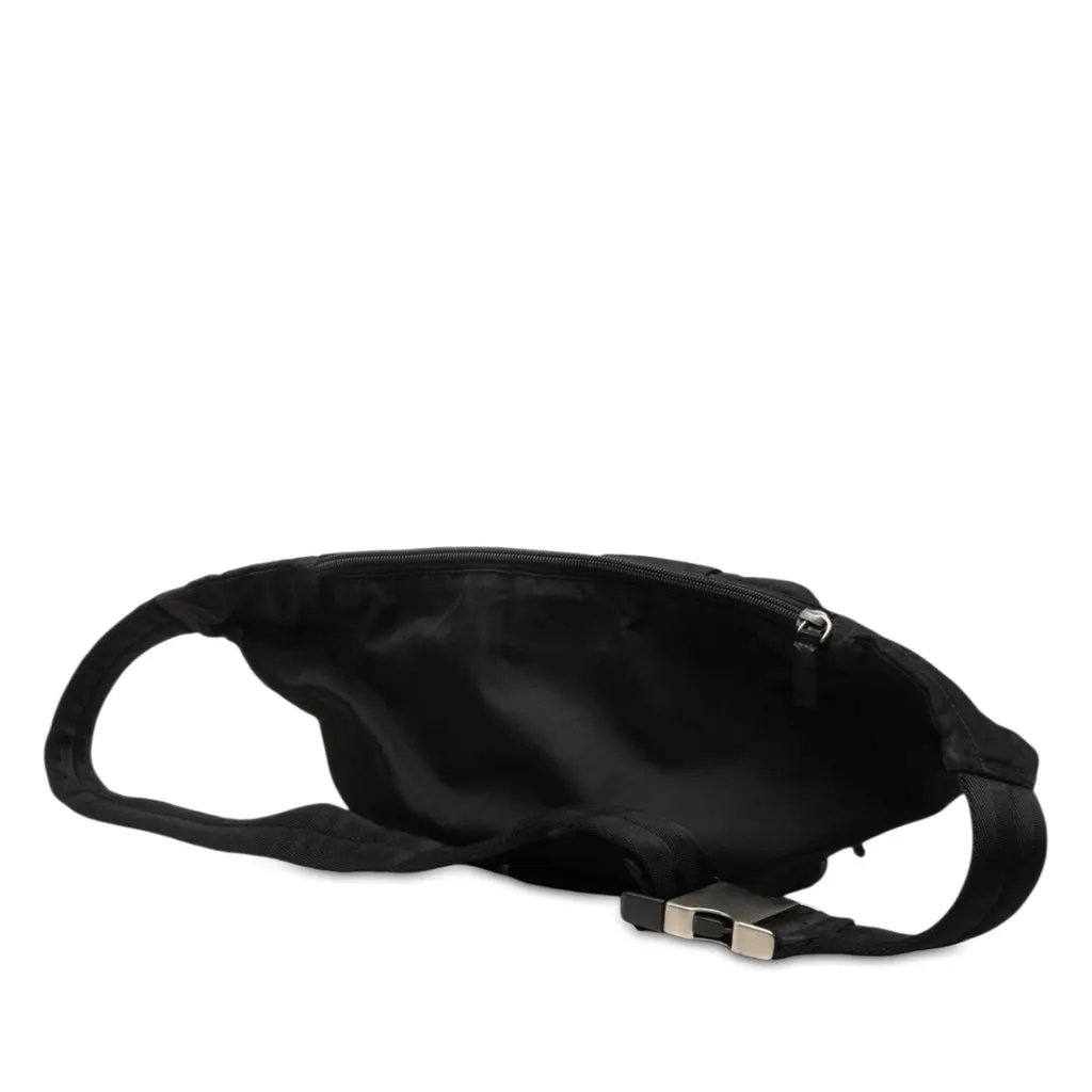 Prada Tessuto Multi Pocket Belt Bag Black Polyamide Good - Back View