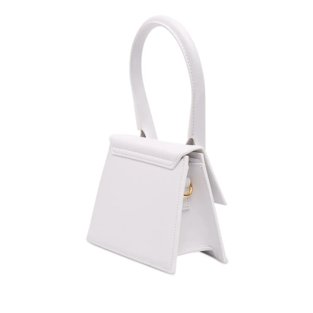 Jacquemus Leather Le Chiquito Moyen White Leather Very good - Back View