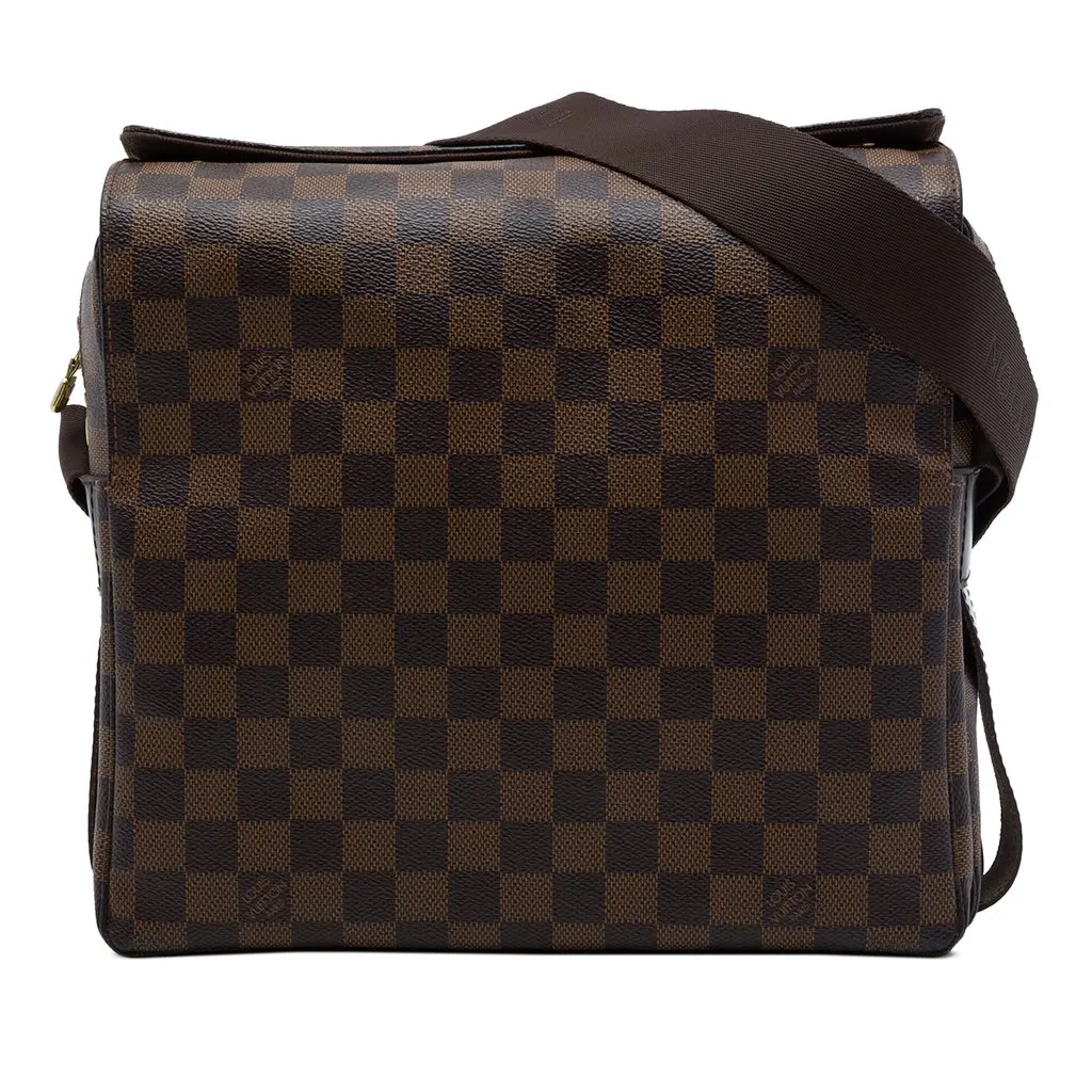 Louis Vuitton Damier Ebene Naviglio Brown Canvas Very good - Front View