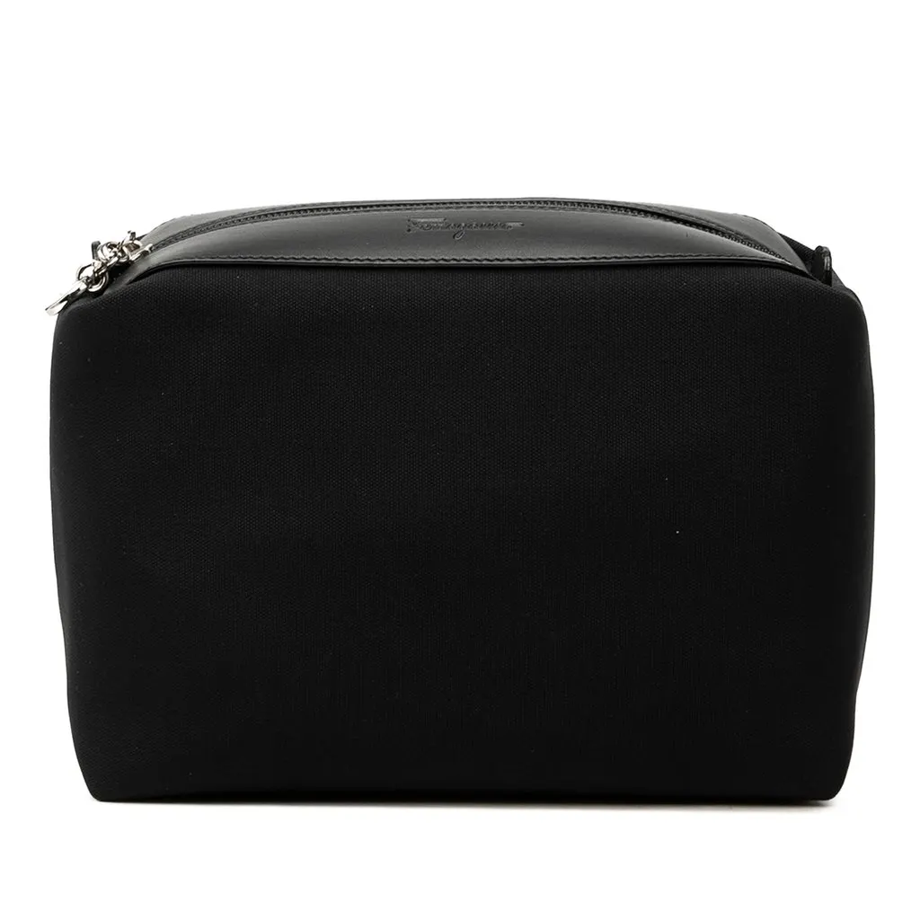 Salvatore Ferragamo Canvas Travel Pouch