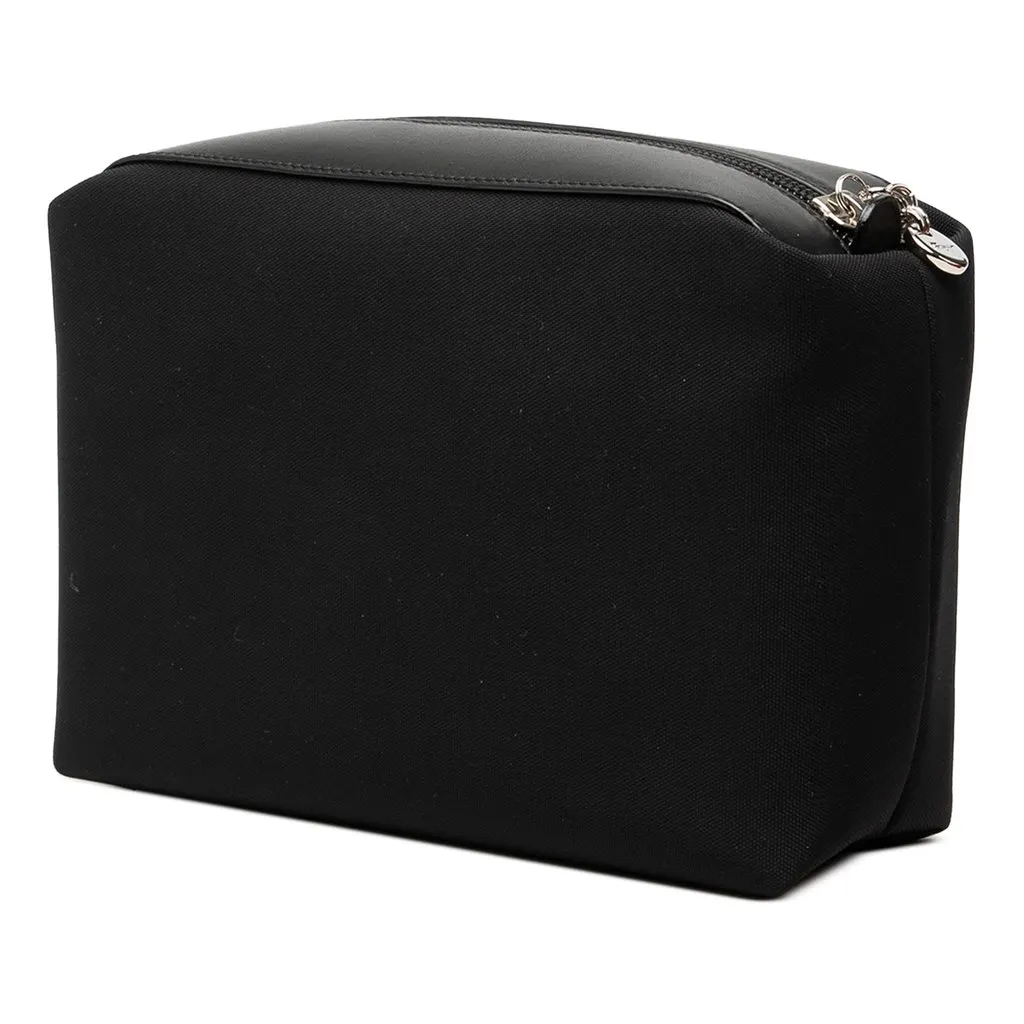Salvatore Ferragamo Canvas Travel Pouch Black Canvas Good - Back View