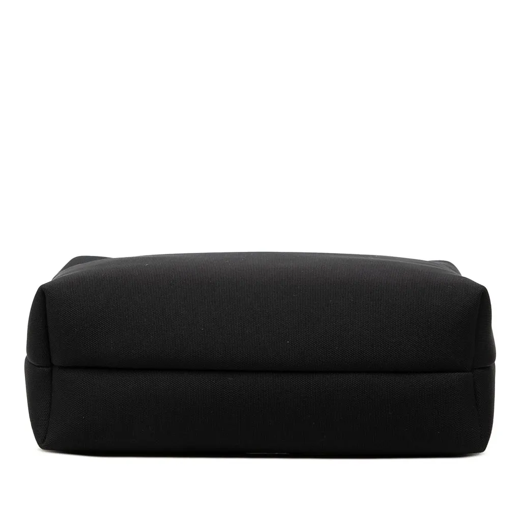 Salvatore Ferragamo Canvas Travel Pouch Black Canvas Good - Inside View