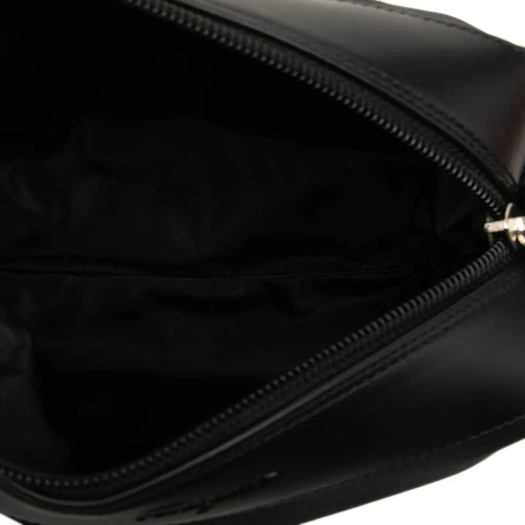 Salvatore Ferragamo Canvas Travel Pouch Black Canvas Good - Model View