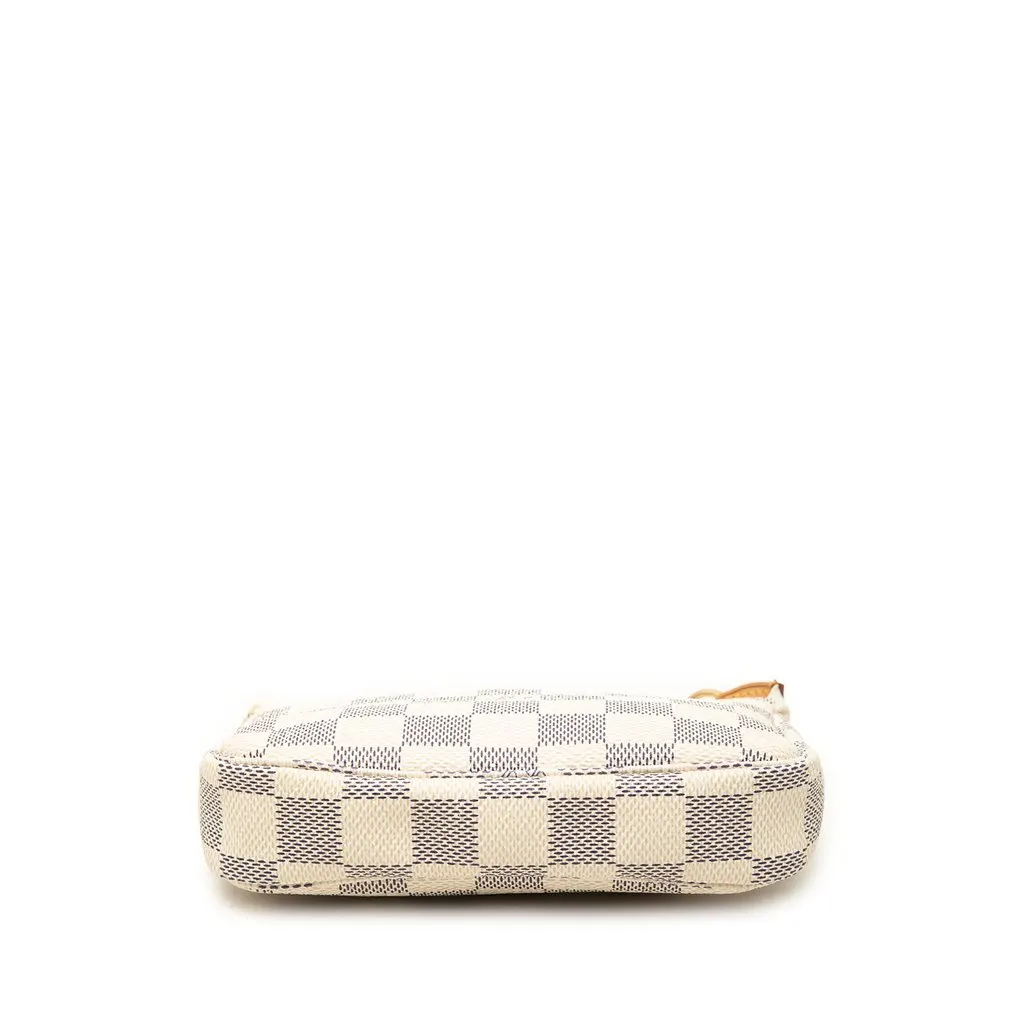 Louis Vuitton Damier Azur Mini Pochette Accessoires White Canvas Very good - Inside View