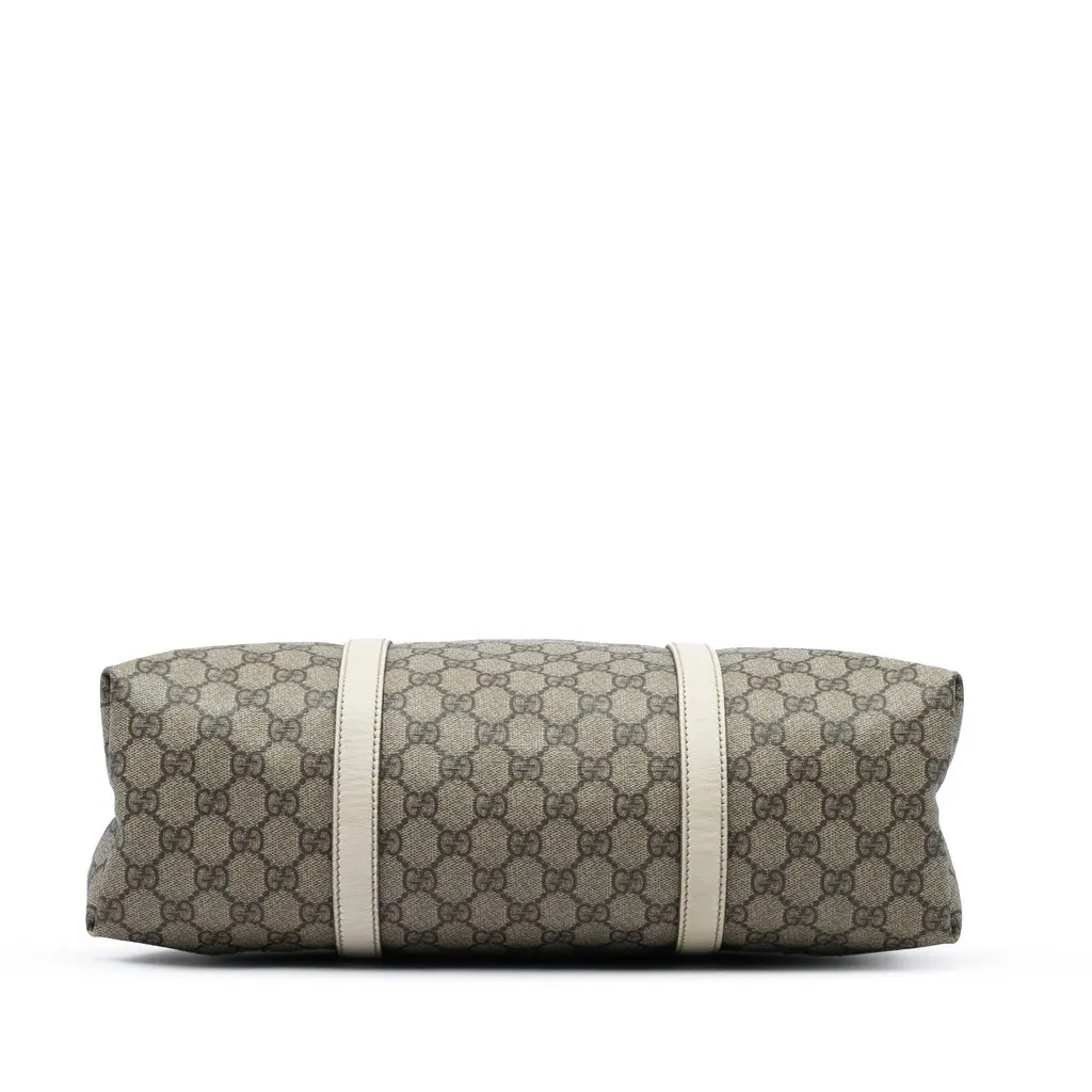 Gucci GG Supreme Joy Vertical Tote Beige Canvas Good - Inside View