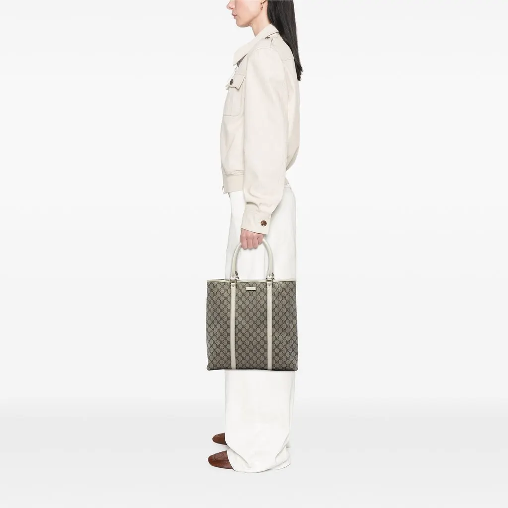 Gucci GG Supreme Joy Vertical Tote Beige Canvas Good - Box View