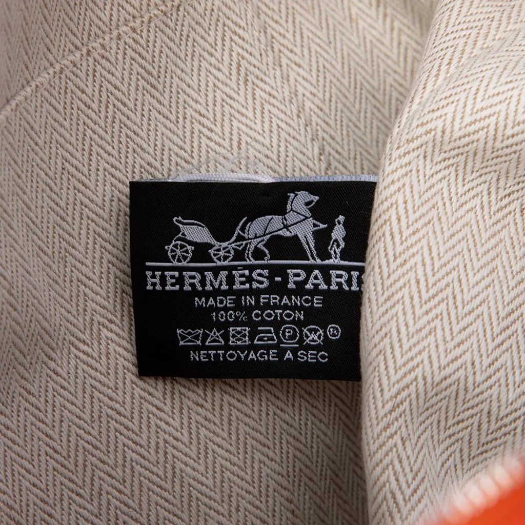 Hermès Large Toile Bride A Brac Case Orange Very good - Box View