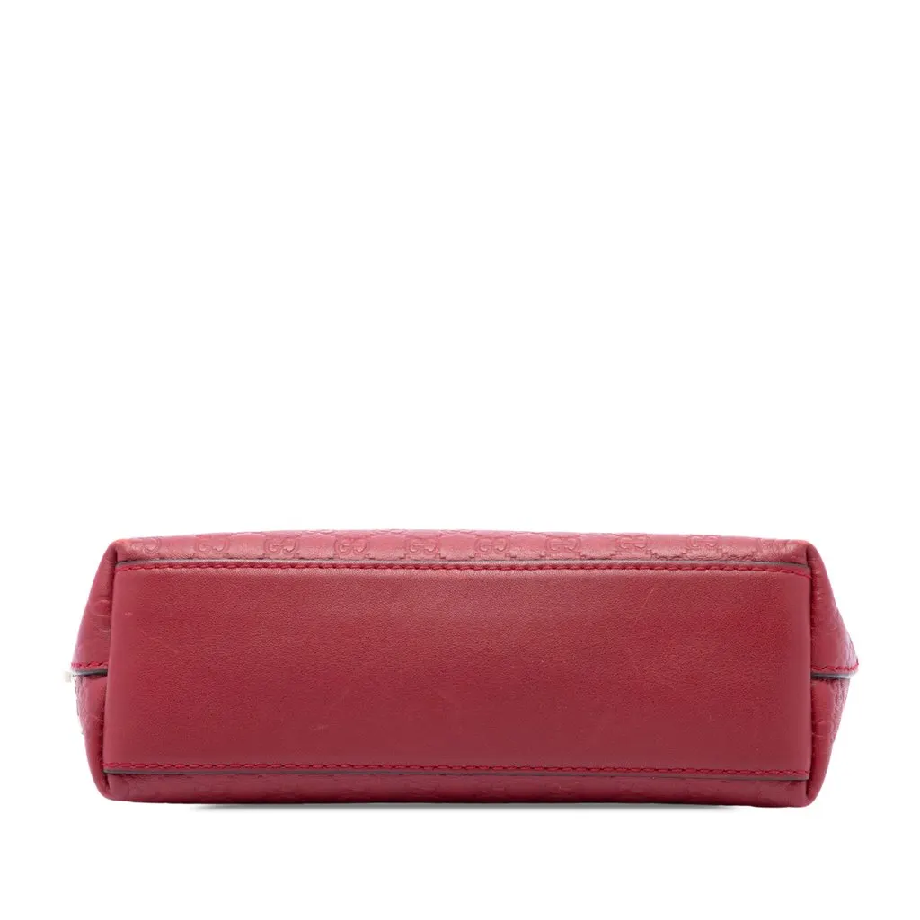 Gucci Microguccissima Cosmetic Pouch Red Leather Very good - Inside View