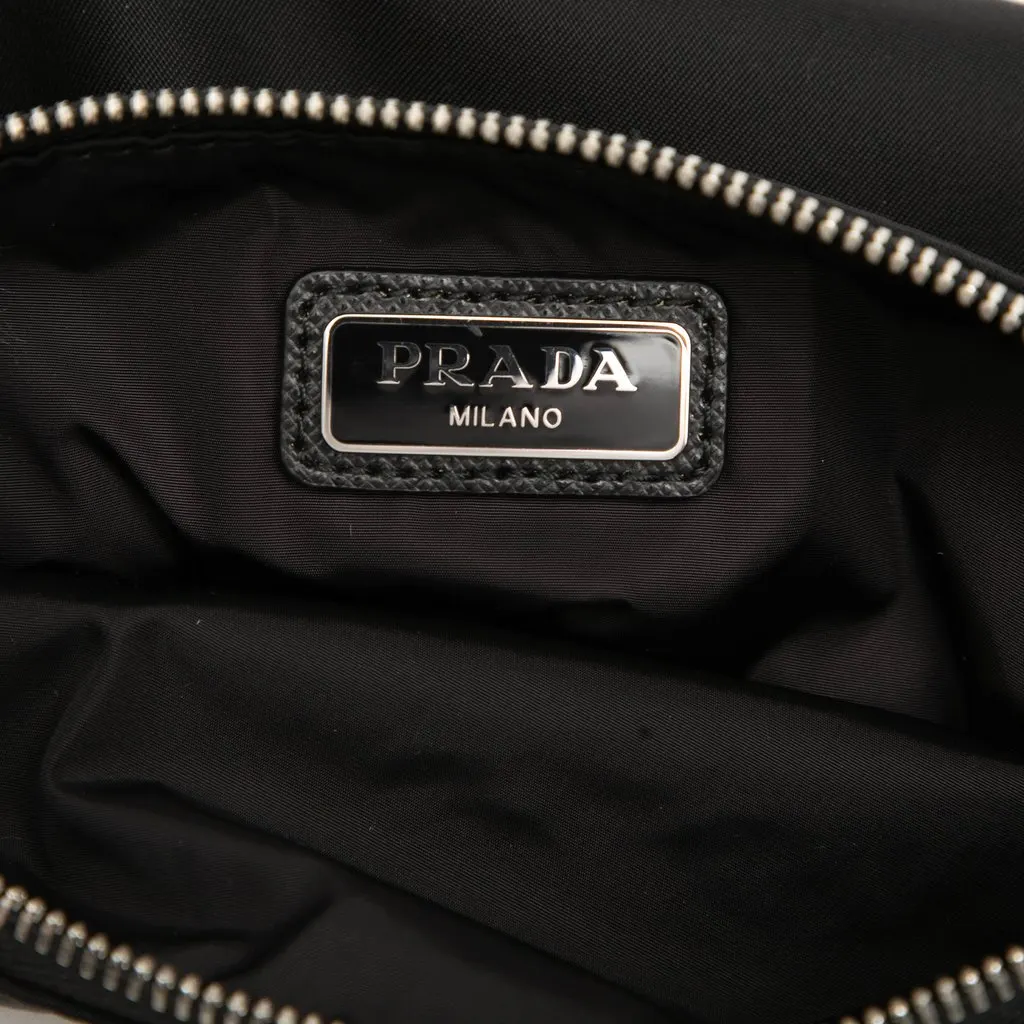 Prada Tessuto Wristlet Clutch Black Polyamide Very good - Box View