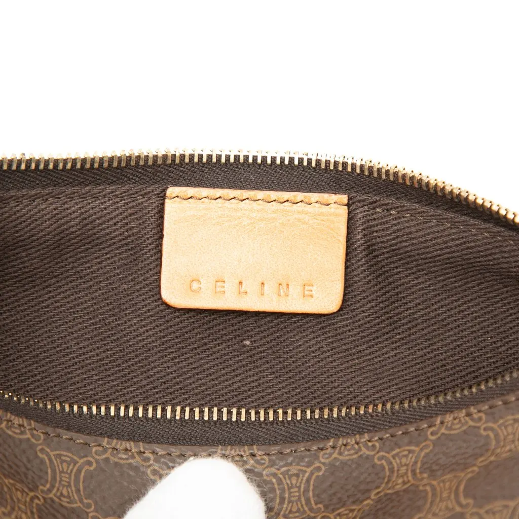 Celine Macadam Coated Canvas Pencil Case Brown Canvas Good - Box View