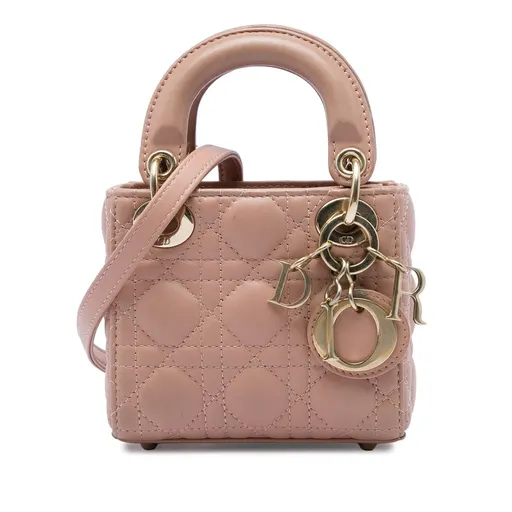 Dior Micro Lambskin Cannage Lady Dior
