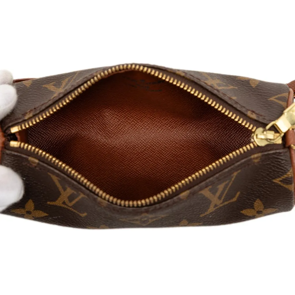 Louis Vuitton Monogram Papillon Pochette Brown Very good - Model View