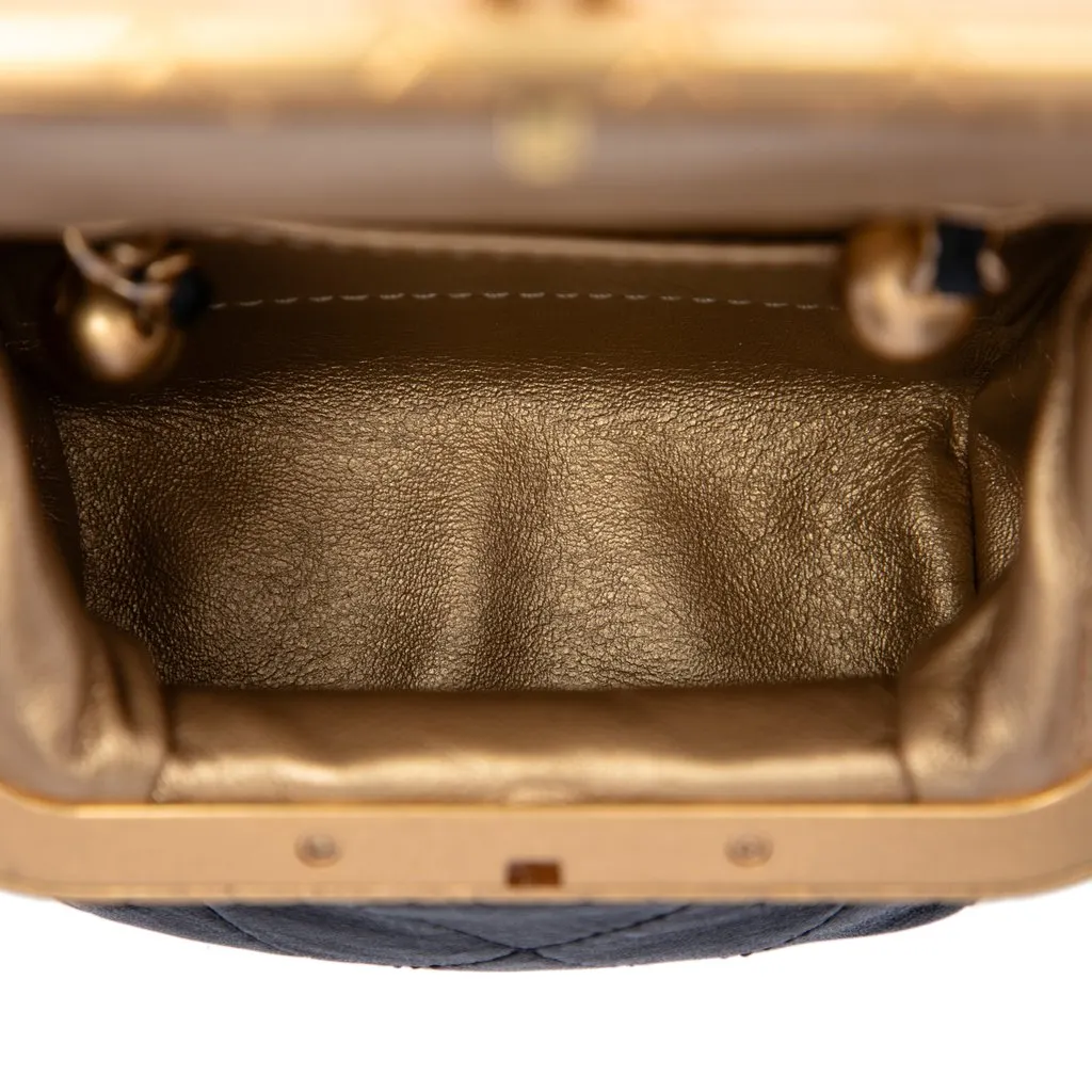 Chanel Micro Quilted Lambskin My Crush Bag Black Leather Very good - Model View