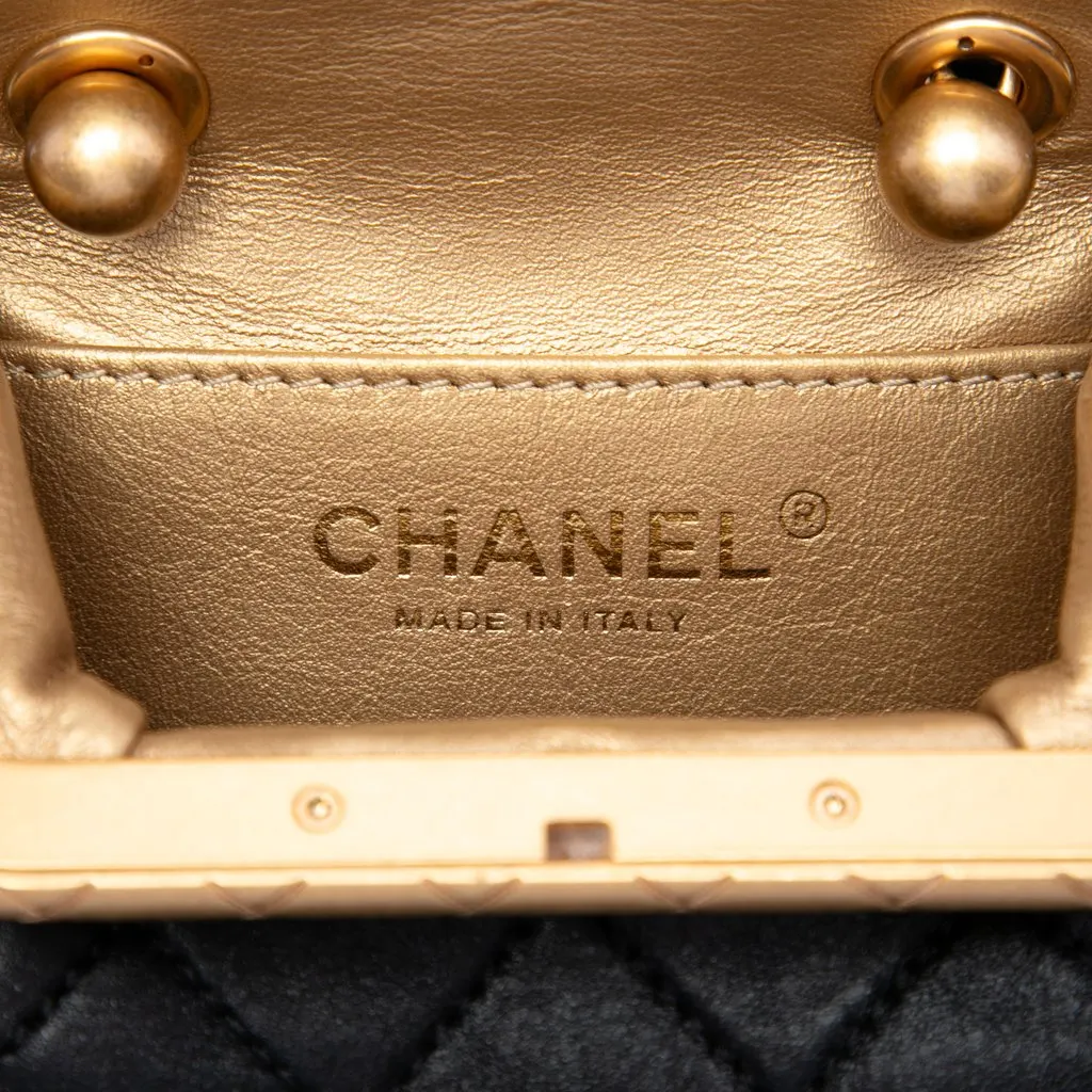 Chanel Micro Quilted Lambskin My Crush Bag Black Leather Very good - Box View