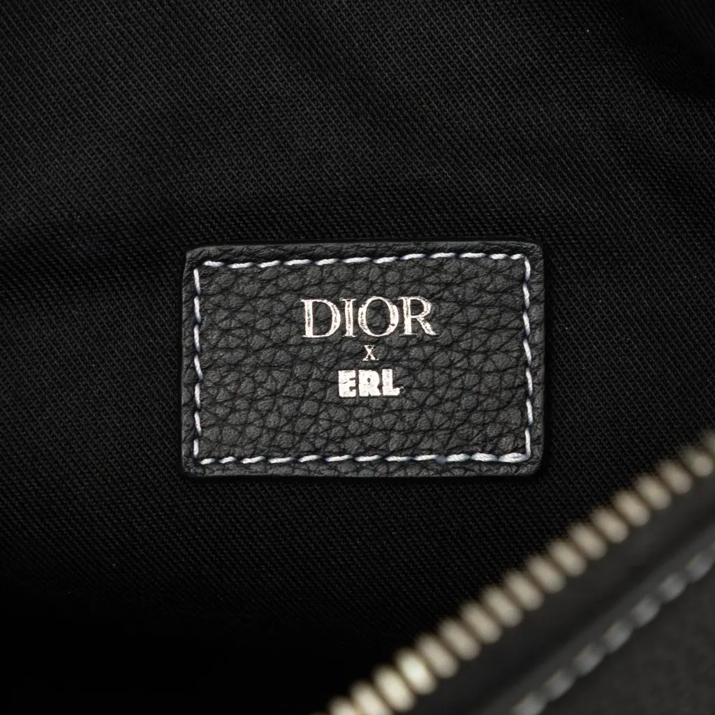 Dior Grained Calfskin Saddle Crossbody Black Leather Very good - Box View