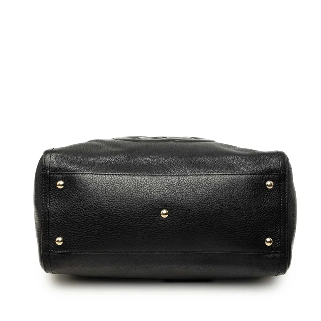 Gucci Medium Leather Soho Cellarius Tote Black Leather Very good - Inside View