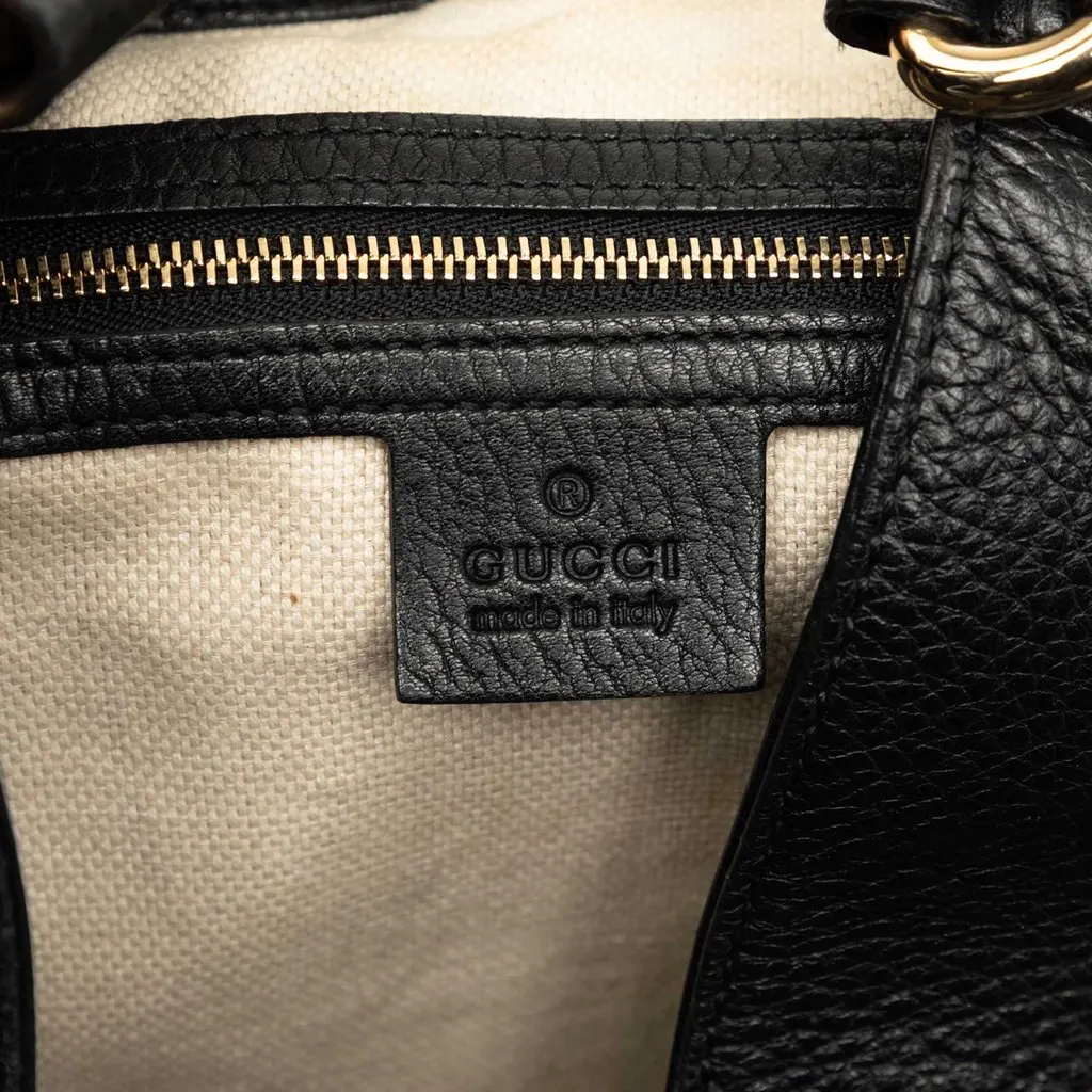 Gucci Medium Leather Soho Cellarius Tote Black Leather Very good - Box View