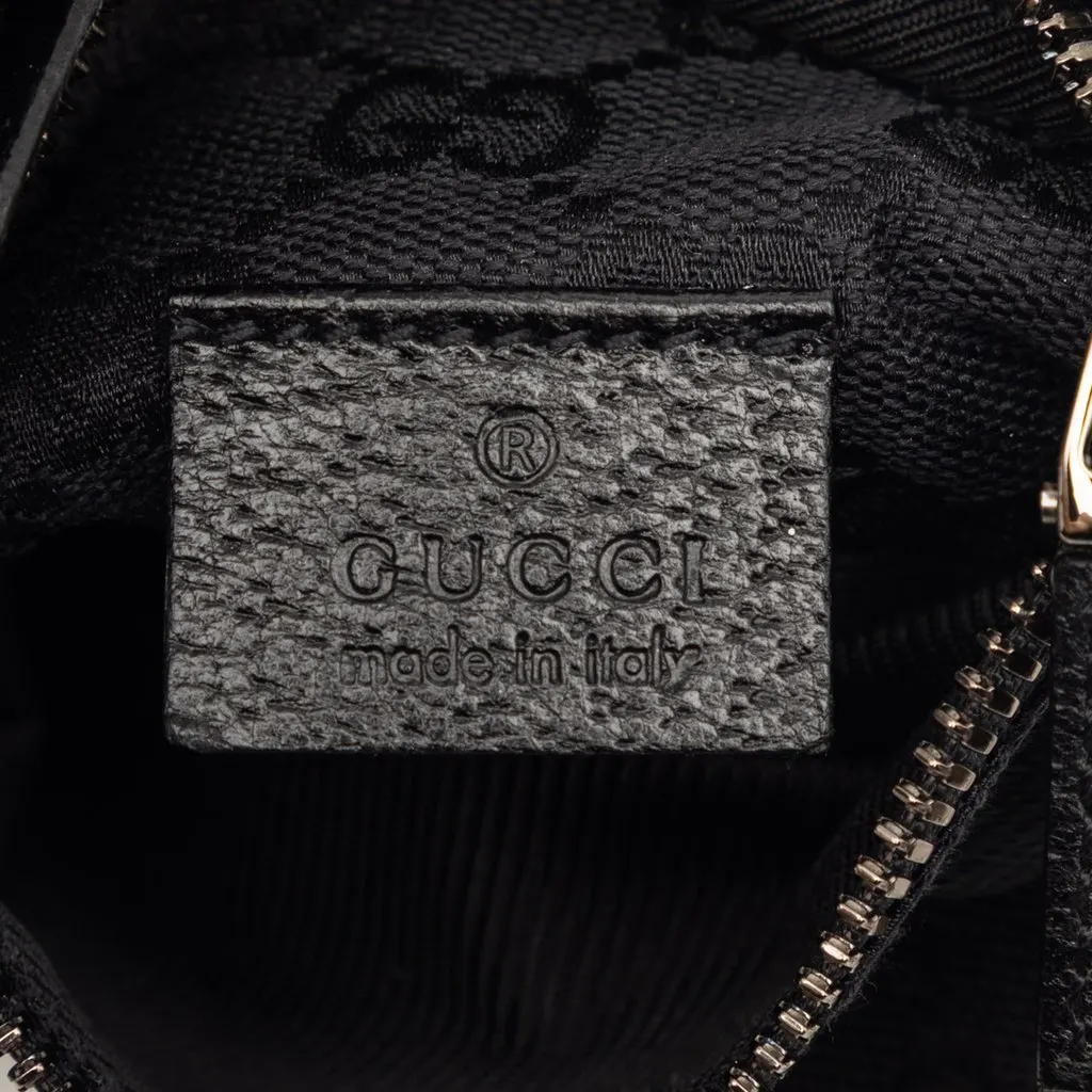 Gucci GG Canvas Double Pocket Belt Bag Black Very good - Box View