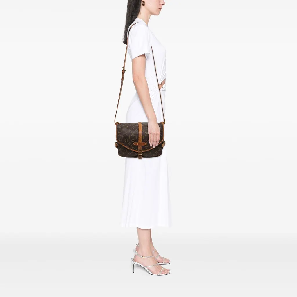 Louis Vuitton Monogram Saumur 30 Brown Canvas Good - Box View