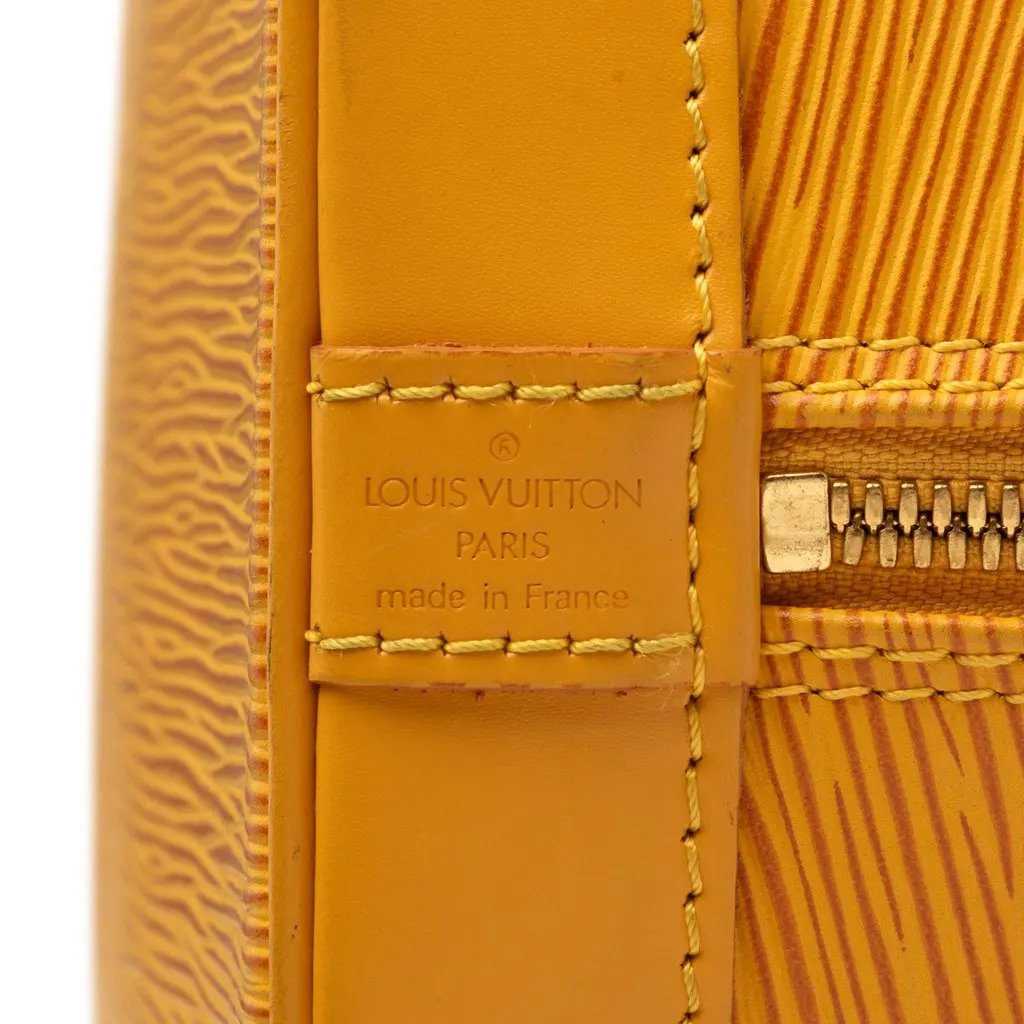 Louis Vuitton Epi Alma PM Yellow Leather Very good - Box View