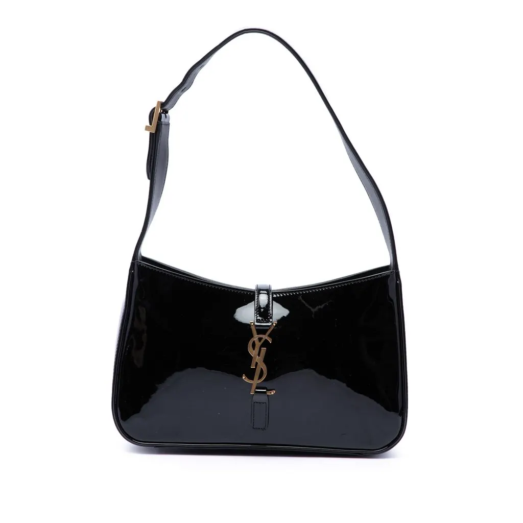 Saint Laurent Patent  Le 5 a 7 Black Leather Very good - Front View