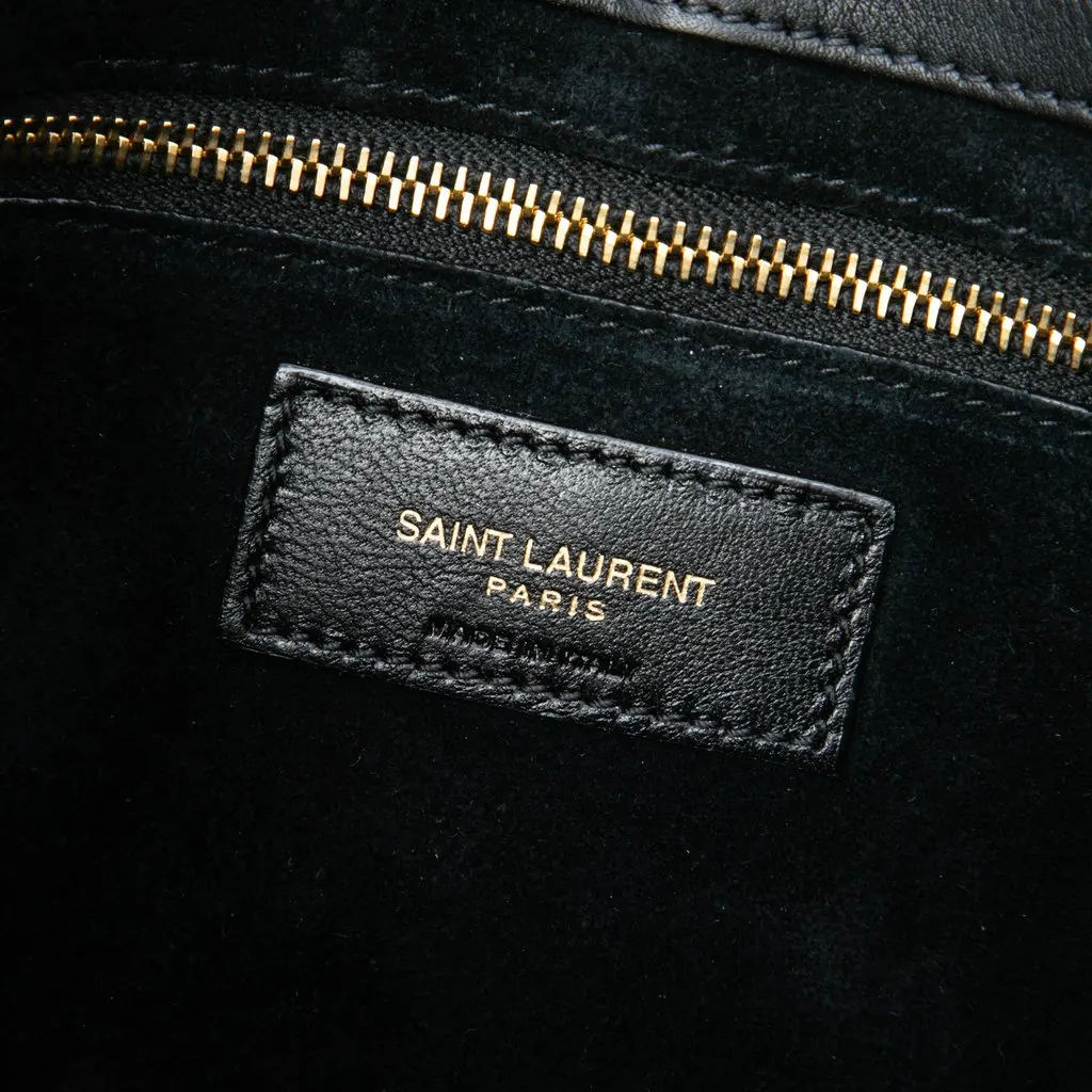Saint Laurent Patent  Le 5 a 7 Black Leather Very good - Box View