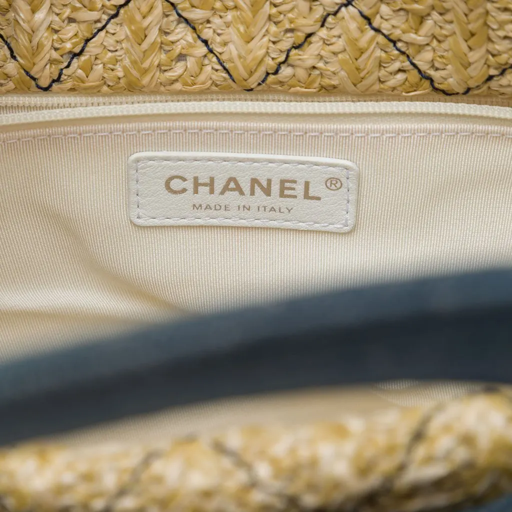 Chanel PVC and Denim 31 Shopping Tote Blue Plastic Very good - Box View