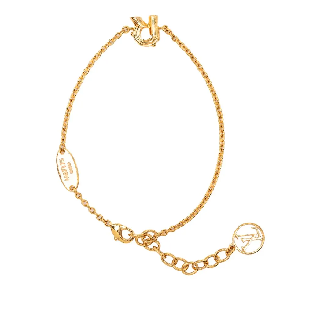 Louis Vuitton Gold Plated LV and Me R Bracelet Gold Metal Very good - Inside View