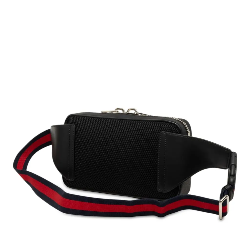 Gucci GG Supreme Web Belt Bag Black Very good - Back View