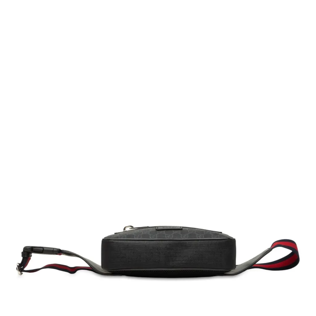 Gucci GG Supreme Web Belt Bag Black Very good - Inside View