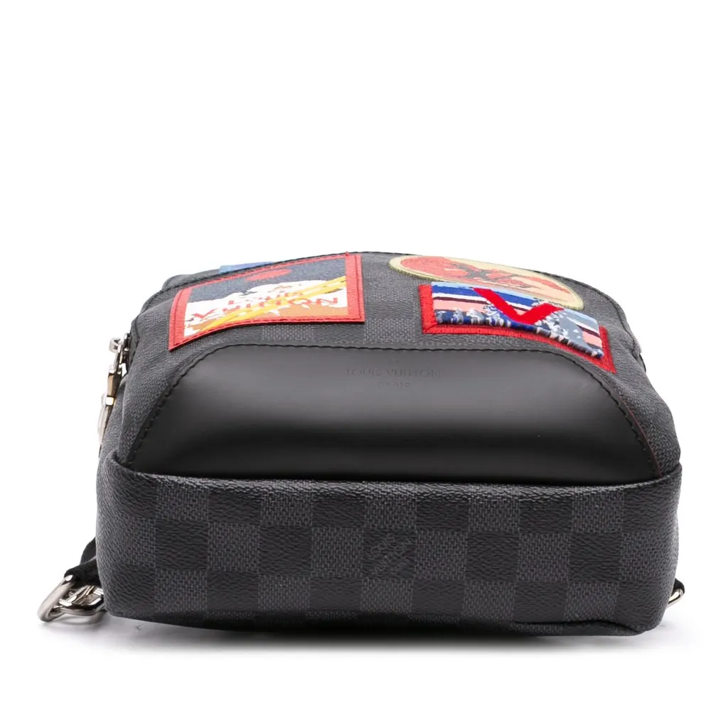 Louis Vuitton Damier Graphite Alps Avenue Sling MultiColor Canvas Very good - Inside View