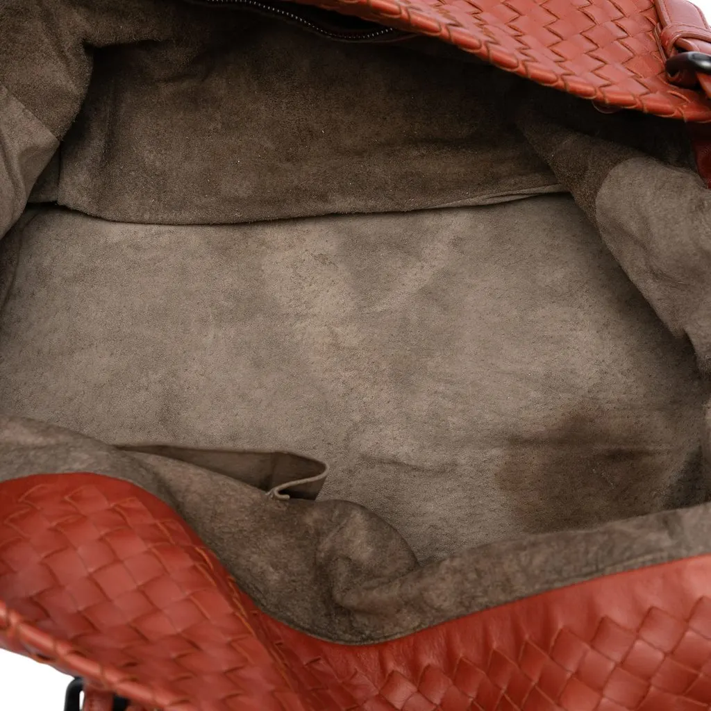 Bottega Veneta Large Nappa Intrecciato Cesta Tote Red Leather Very good - Model View