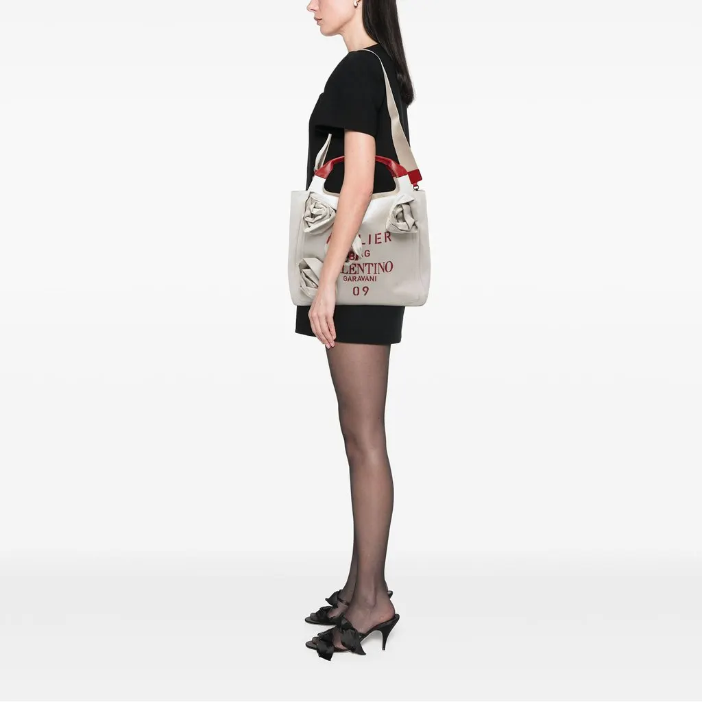 Valentino Large Garavani Atelier 09 Rose Blossom Edition White Canvas Very good - Box View